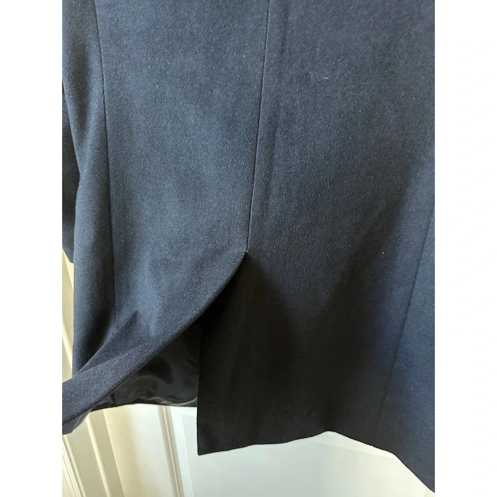 TNGT Today 'N Going On Tomorrow Mens Chester Wool Blend Long Navy Coat - Picture 7 of 9